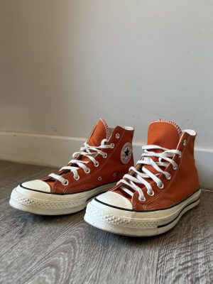 Orange Converse Sneakers (6)