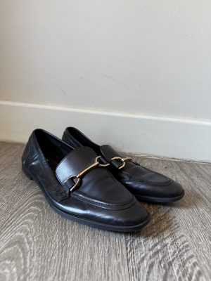 Black Zara Leather Loafers (4)