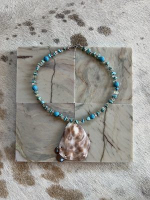 Turquoise Shell Necklace