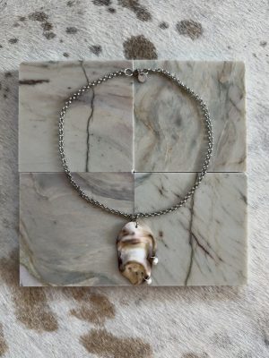Shell on Stainless Steel Necklace