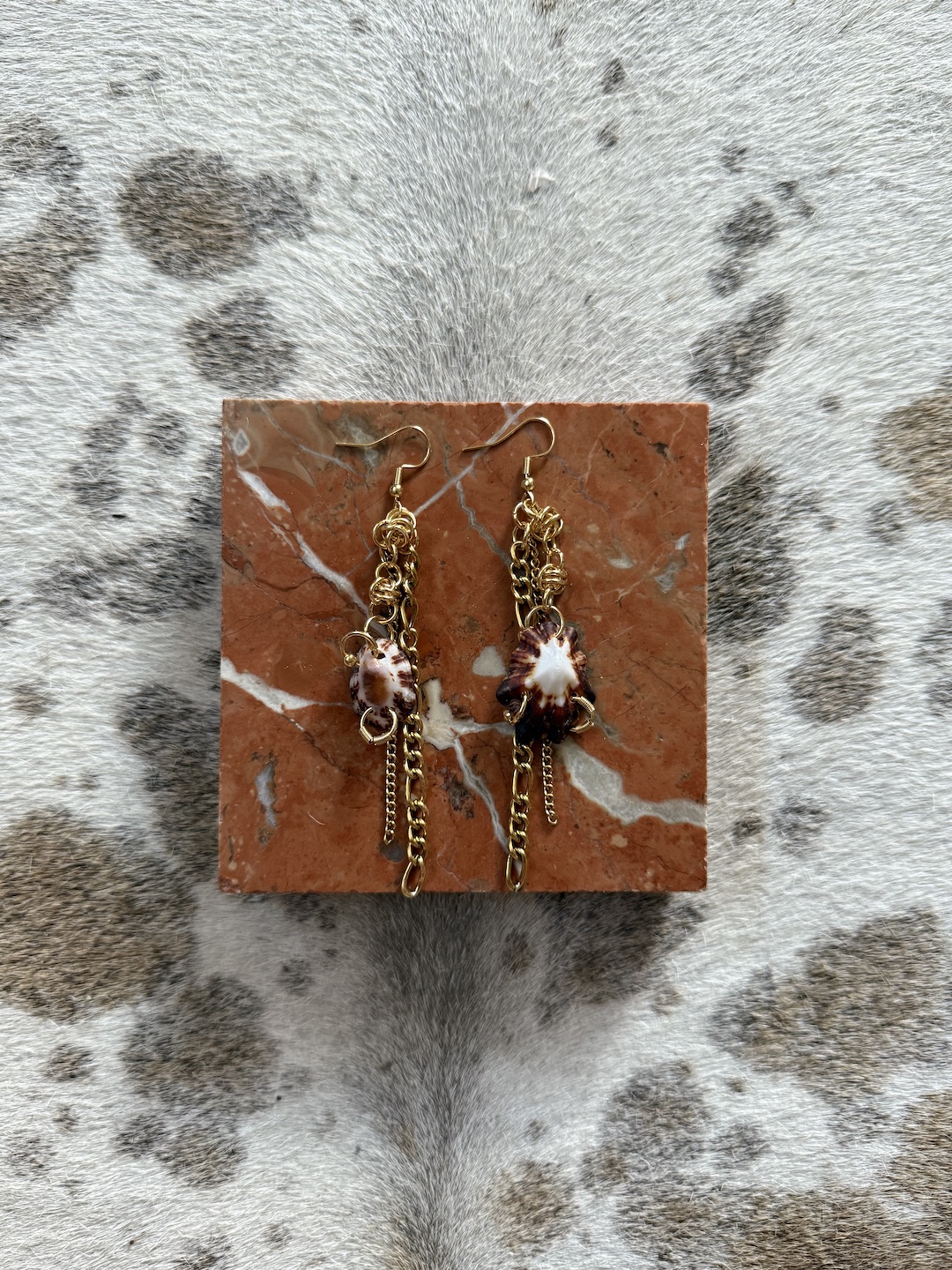 Gold Chainmail Earrings
