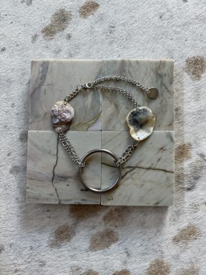 Steel Hoop Shell Necklace