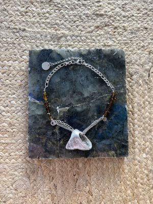Brown and Silver Necklace