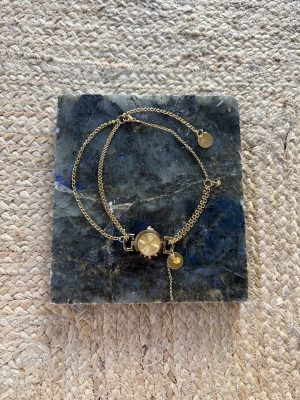 Gold Clock Necklace