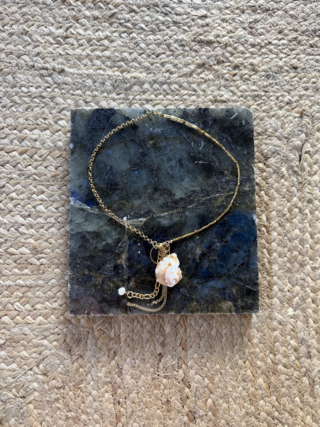 Gold Half Chain Necklace