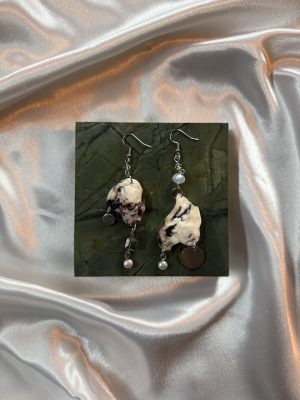 Black and White Earrings