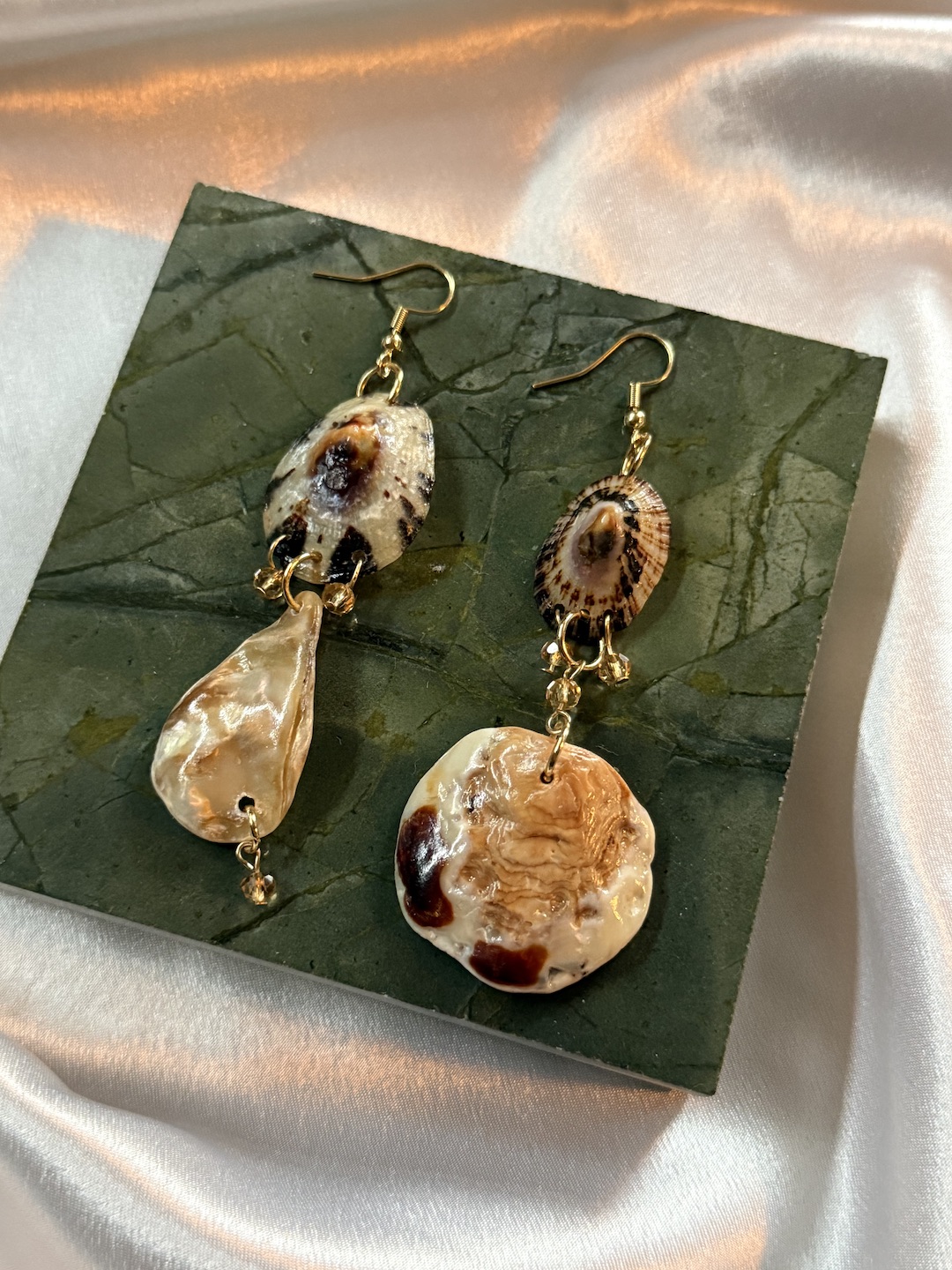 Brown and Gold Earrings - Image 3