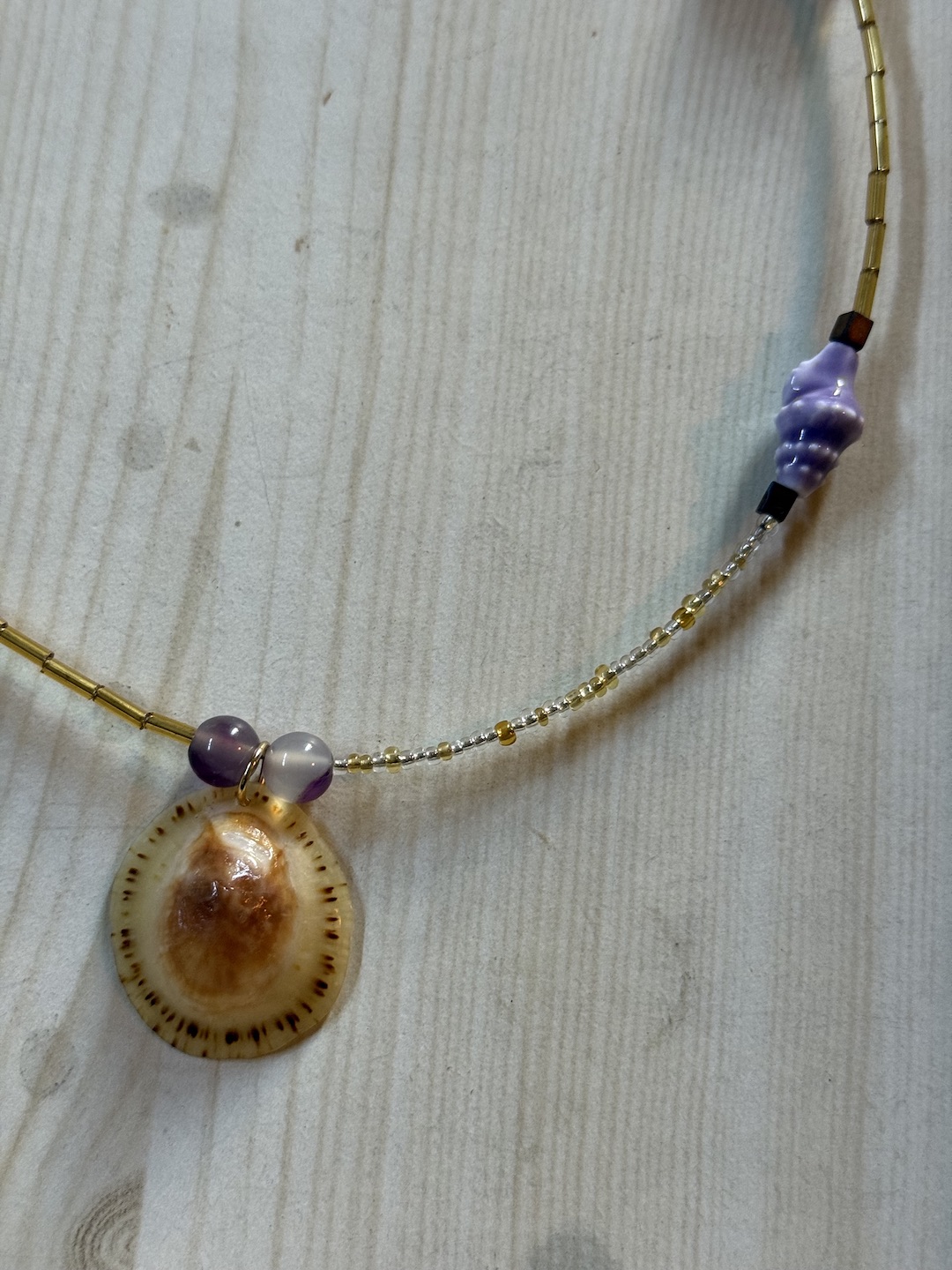 Gold and Blue Necklace - Image 3