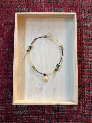 Red and Green Tulip Necklace