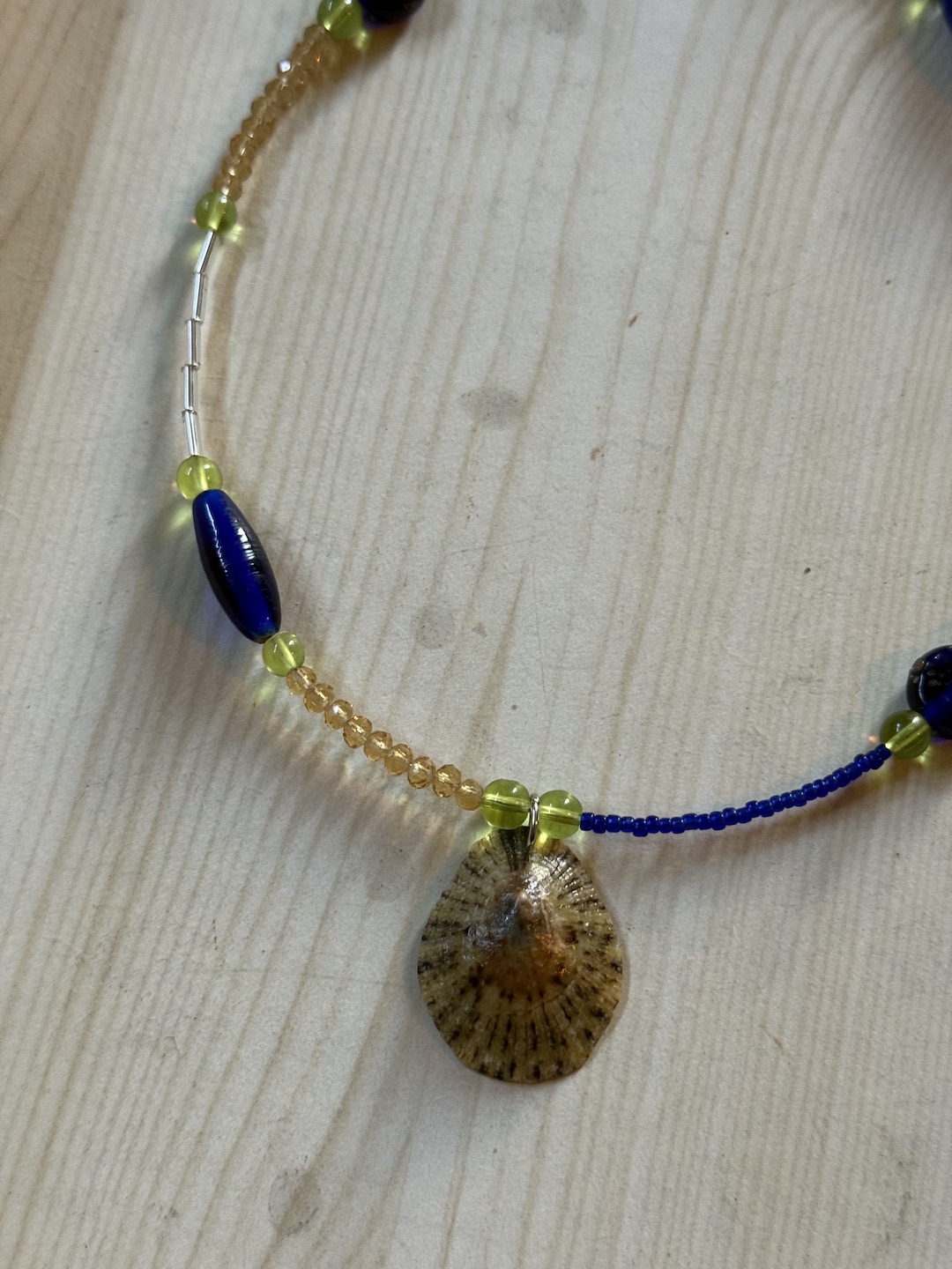 Blue and Green Shell Necklace - Image 3