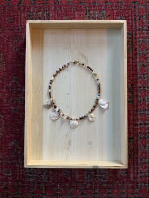 Red and White Shell Necklace
