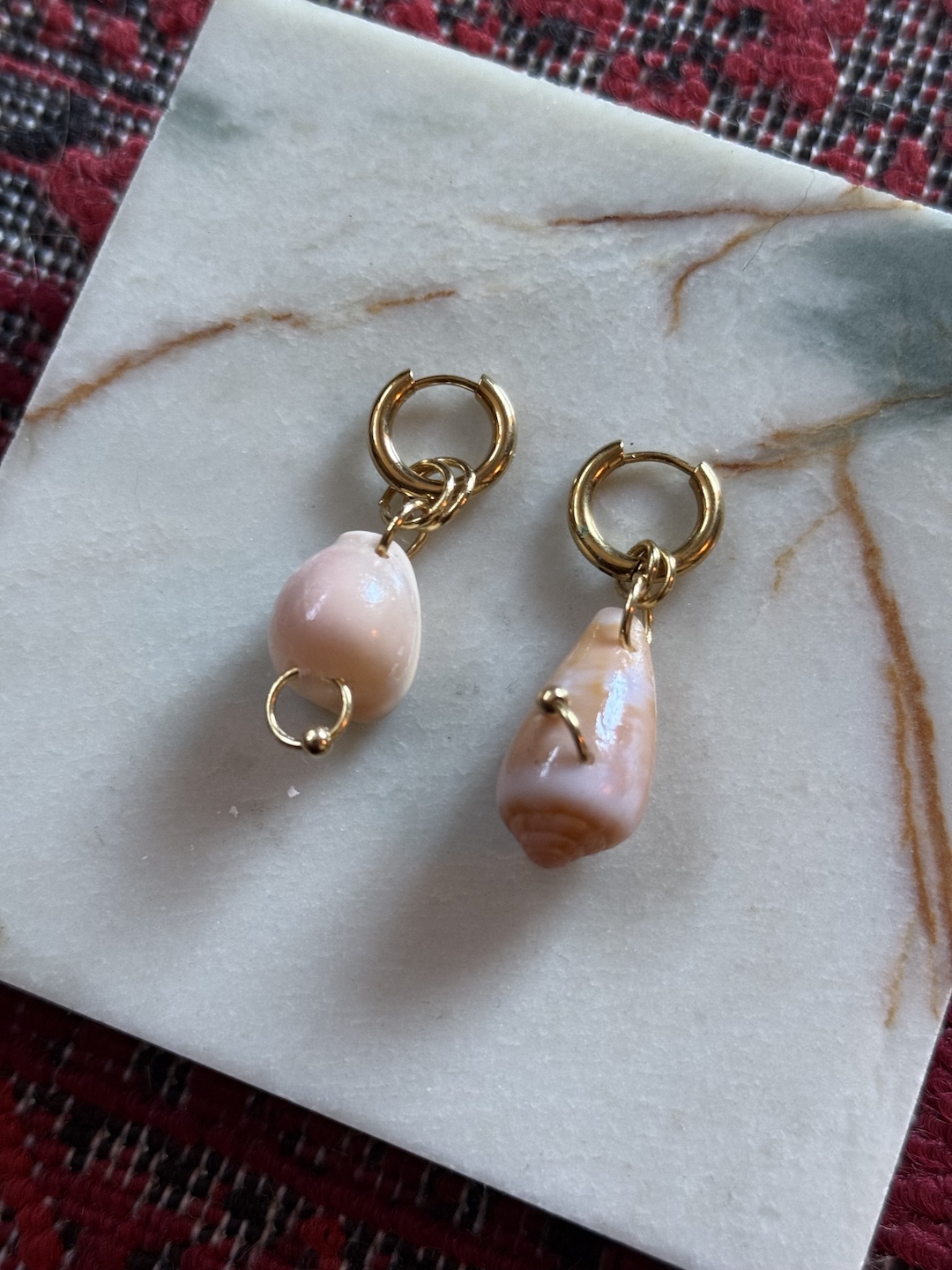 Peach Horizon Earrings - Image 2
