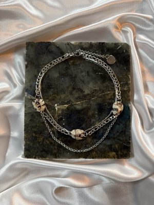 Clear and Silver Necklace