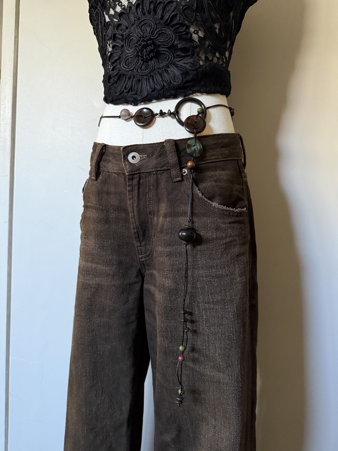 Muted Colour Button Belt - Image 3