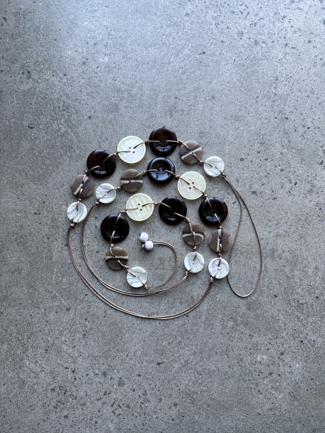 Brown Button Belt