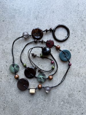 Muted Colour Button Belt