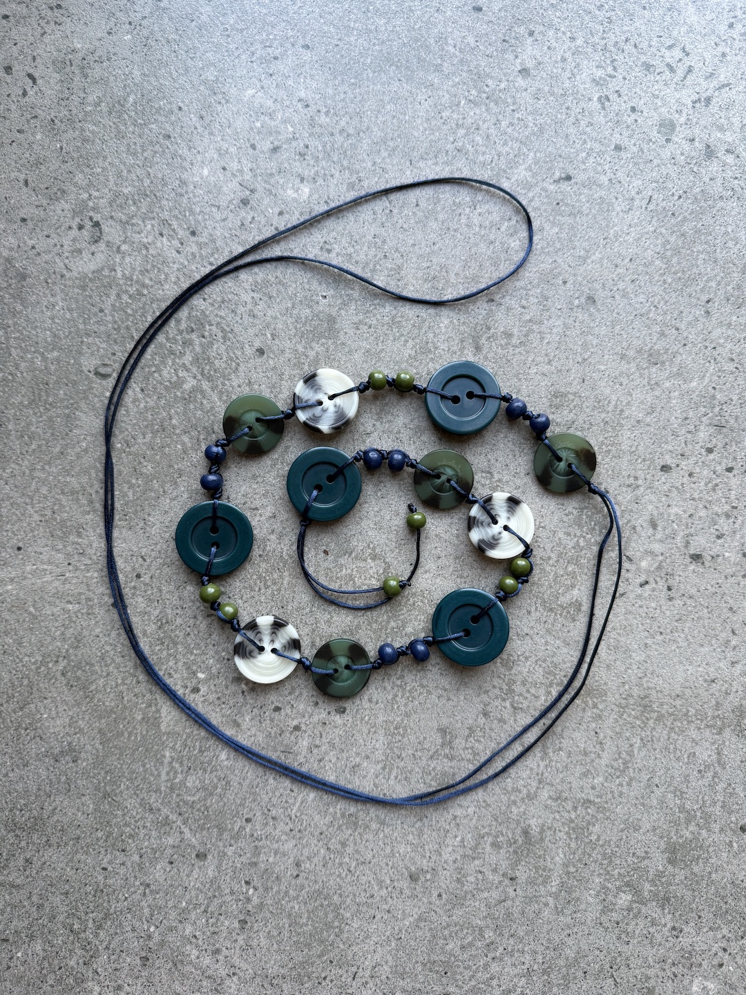 Green Button Belt