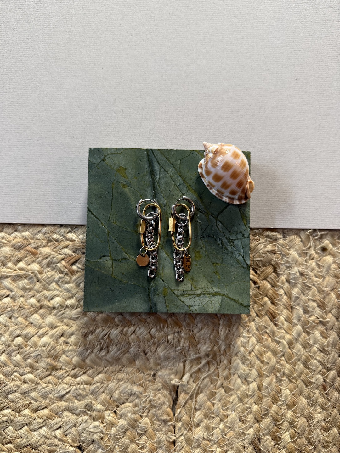 Gold and Silver Stainless Steel Earrings