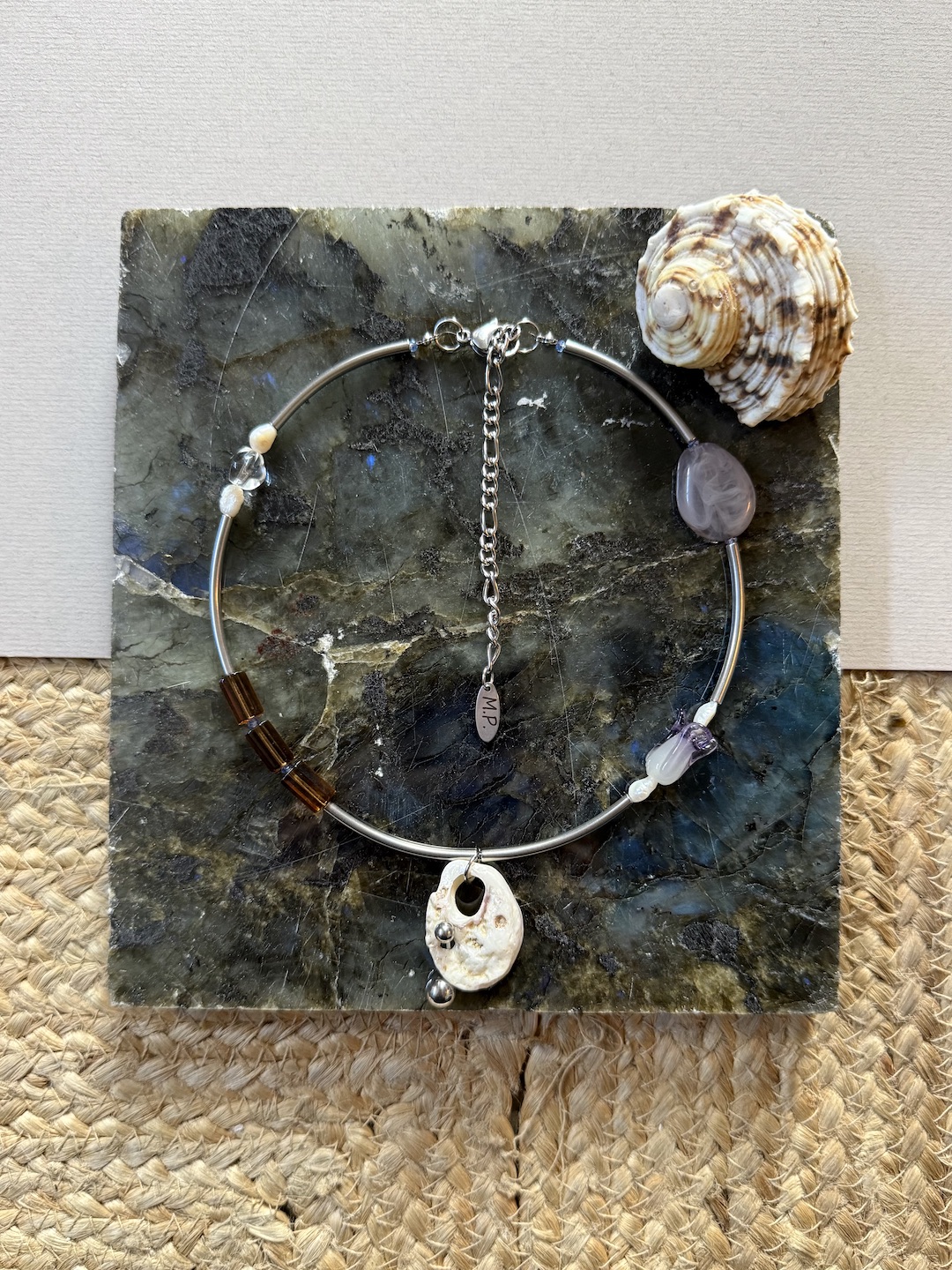 Chunky Pierced Steel Necklace