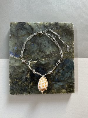 Tied Metal Shell Necklace