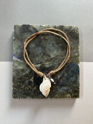 Brown and Cream Shell Necklace