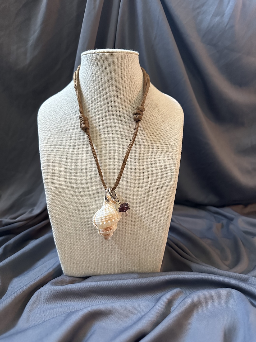 Brown and Cream Shell Necklace - Image 4