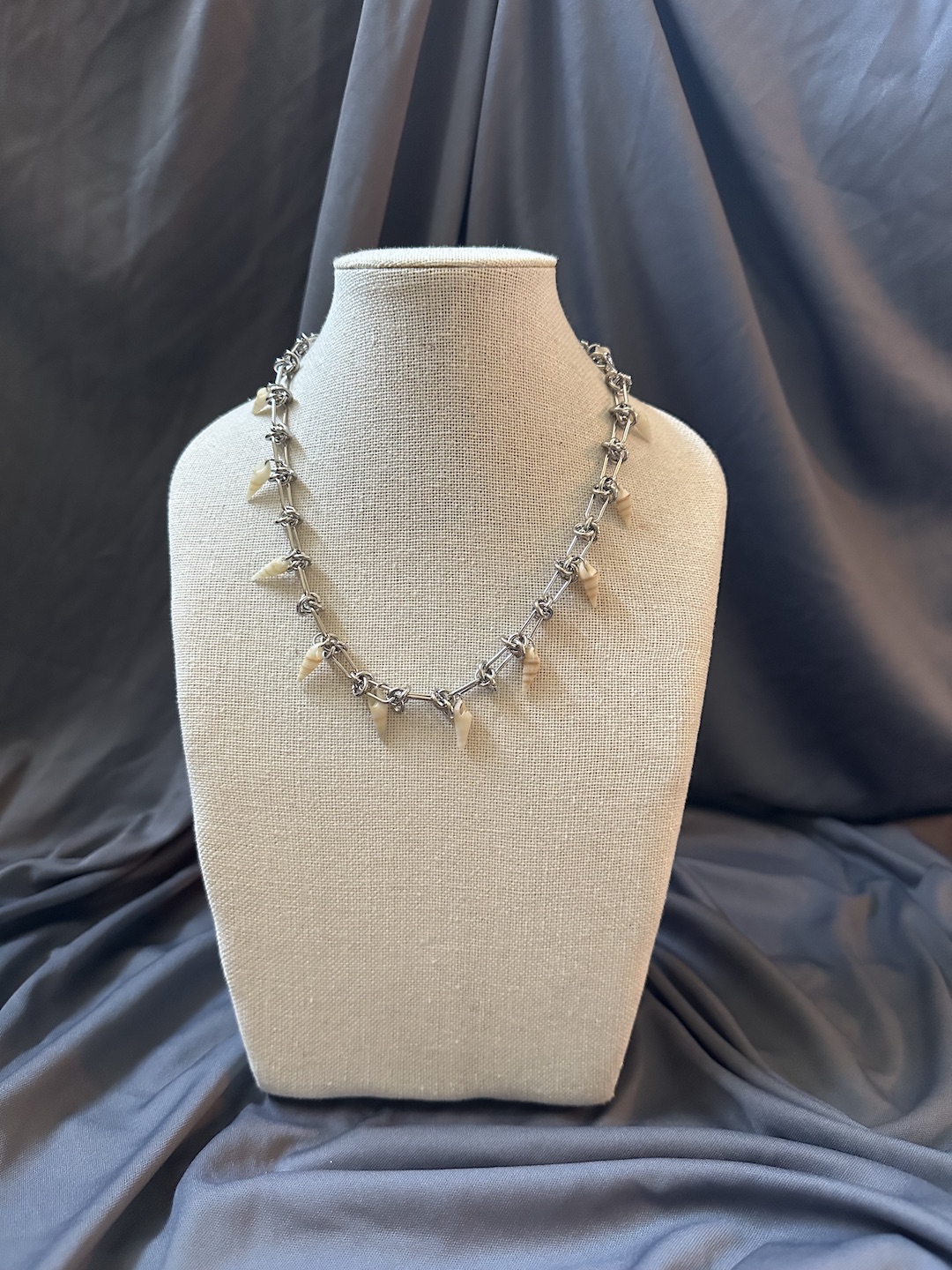 Knot Shell Chain Necklace - Image 5
