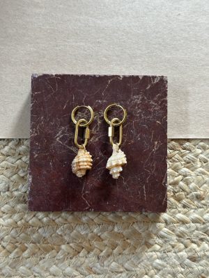 Gold Clip Earrings