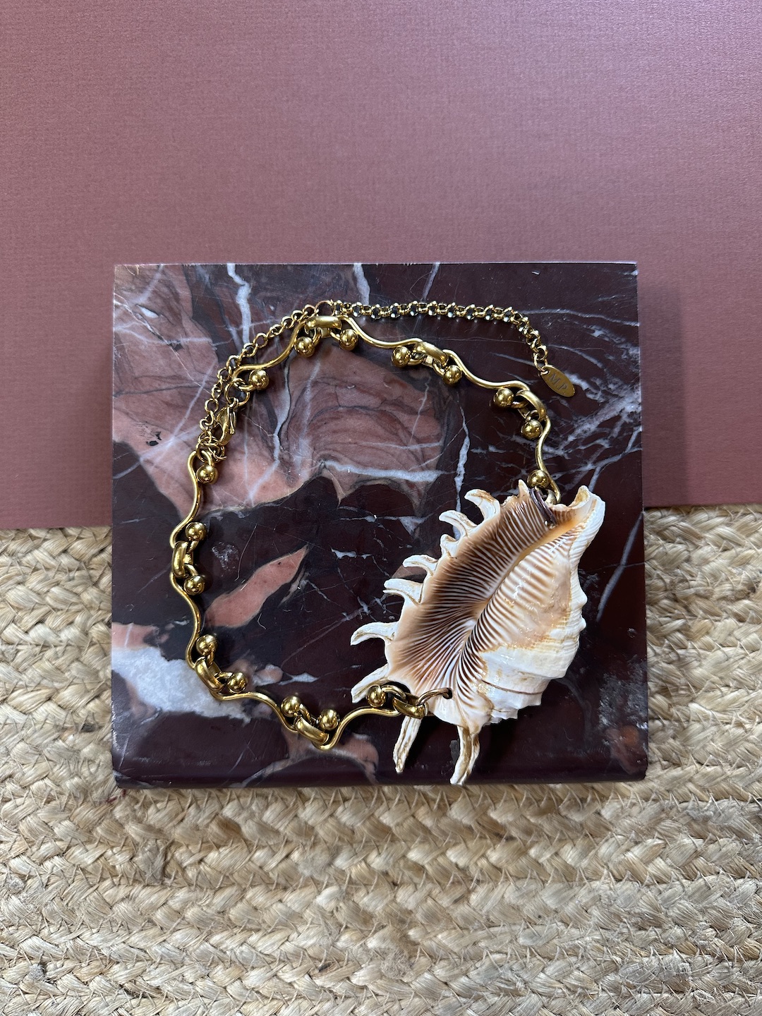 Gold Murex Shell Necklace - Image 6