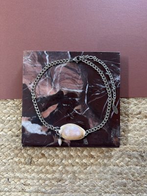 Silver Cowrie Necklace