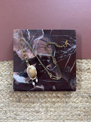 Gold Cowrie Necklace
