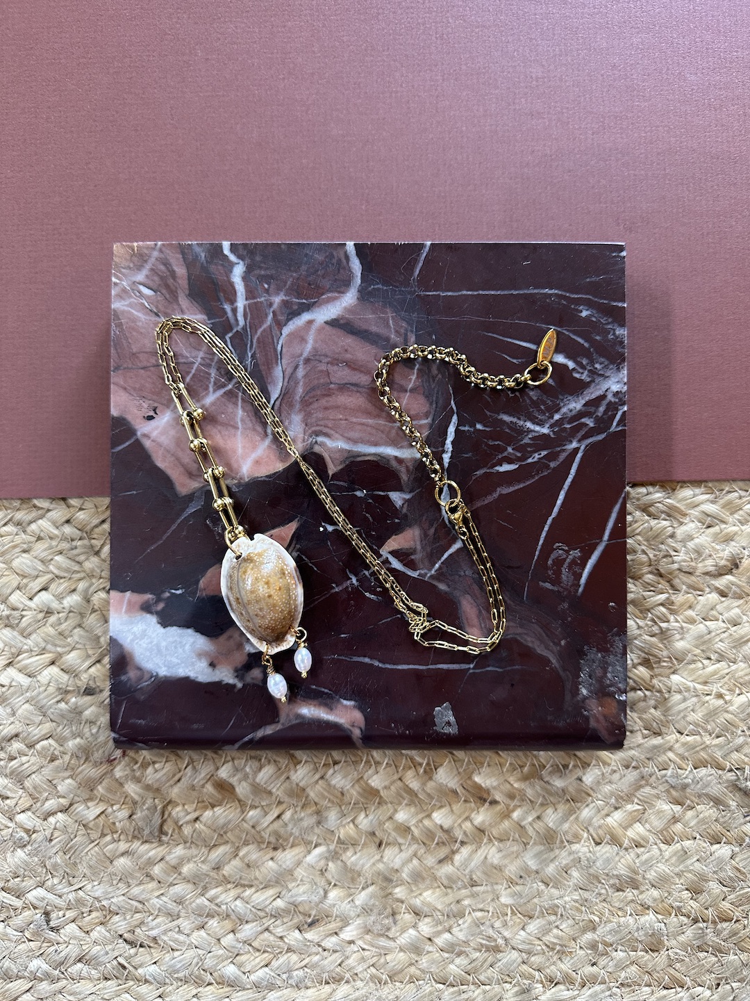 Gold Cowrie Necklace
