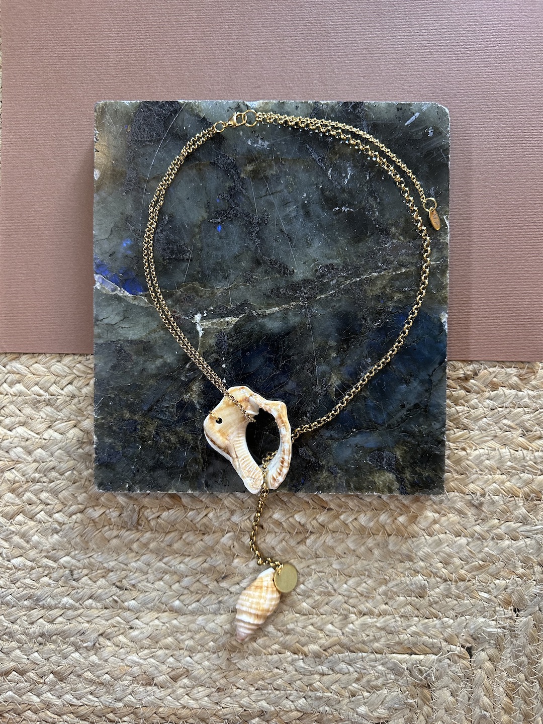 Gold Tidal Fragment Necklace