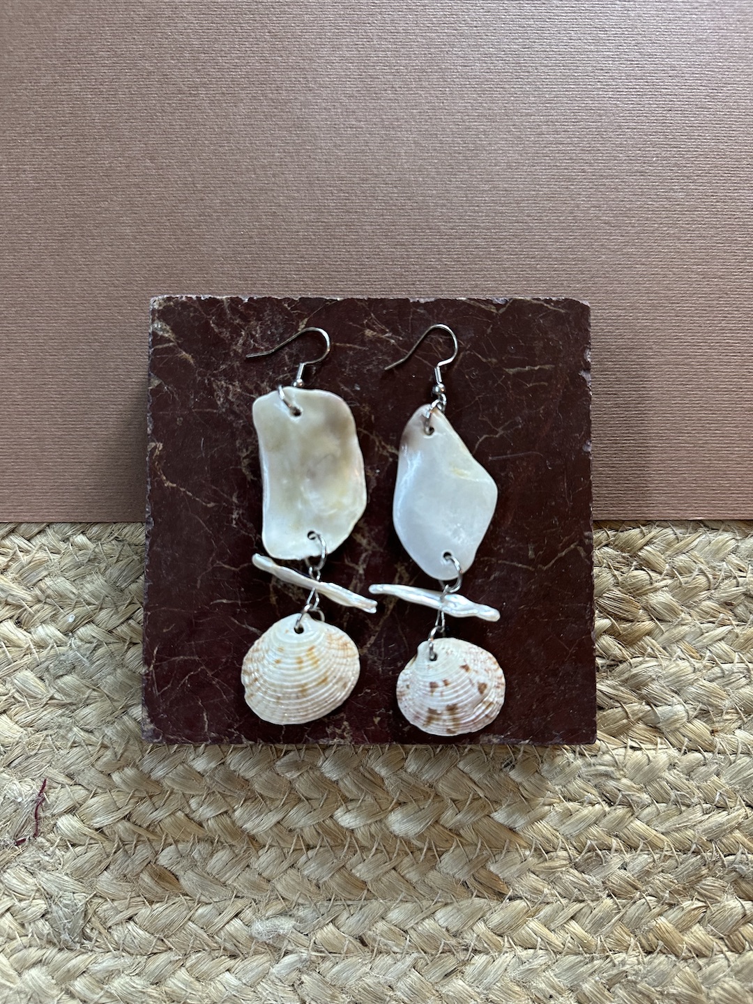 White Pearl Earrings