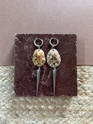 Shell and Chain Earrings