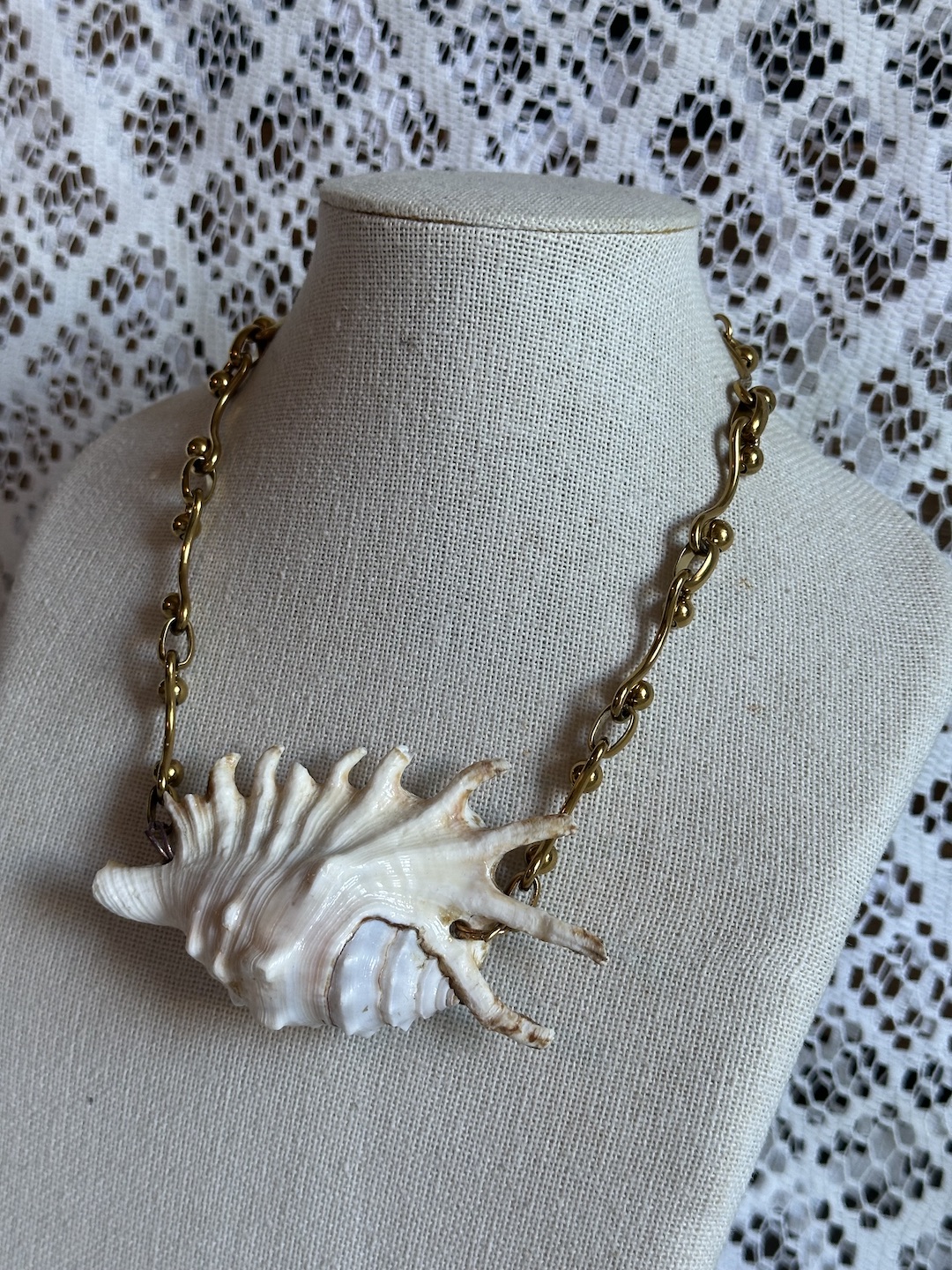Gold Murex Shell Necklace - Image 2