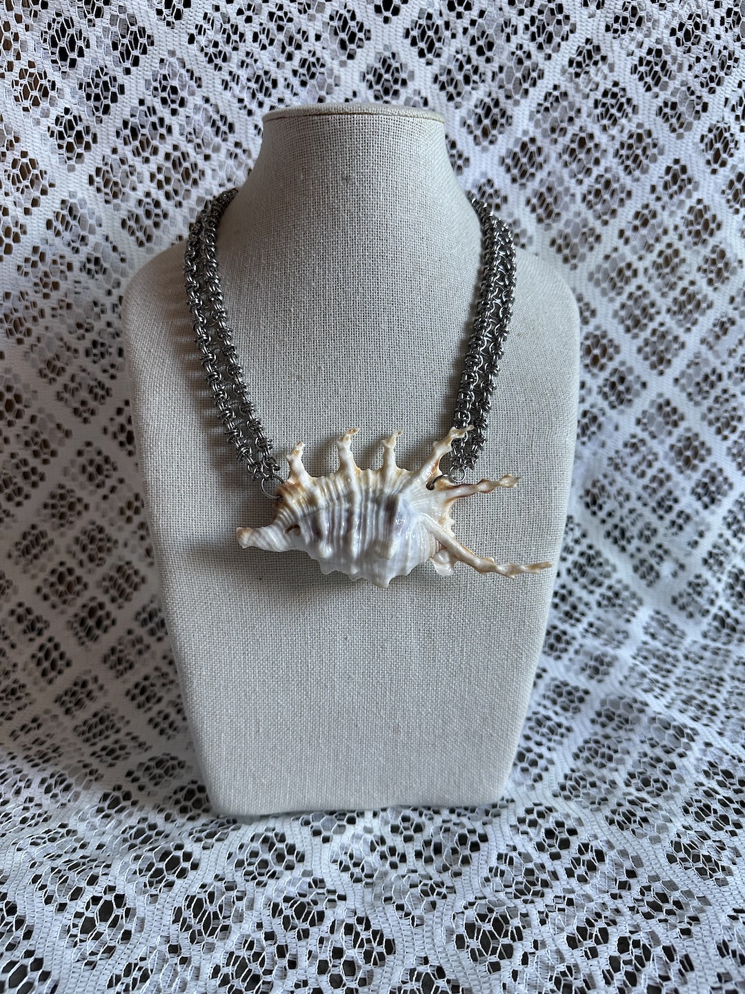 Silver Murex Shell Necklace - Image 4